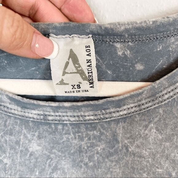 AEO BOHO Sleeveless Grey/Blue Elephant Top Size XS - Picture 6 of 7